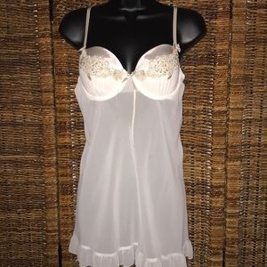 🆕 Linea Donatello Lace Beaded Bridal Babydoll